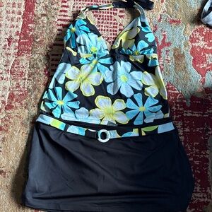 Floral Halter 2 Piece Swimsuit